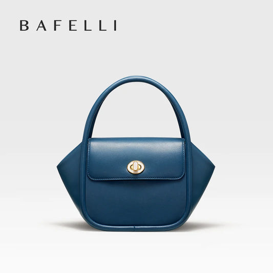 BAFELLI NEW 2024 WOMEN'S HANDBAG WINTER WOOL FASHION BENTO EVENING LEATHER ORIGINAL STYLE LUXURY BRAND PURSE SHOULDER CASUAL